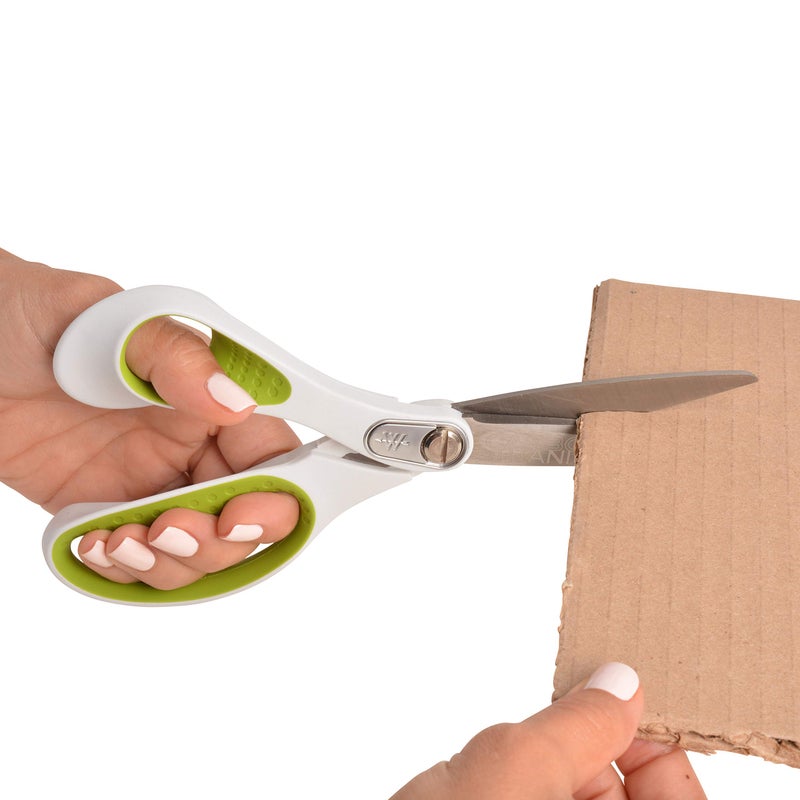 Westcott 16935 8-Inch Heavy-Duty Lefty Carbo-Titanium Scissors For Office and Home, Straight (16935) - Image 5